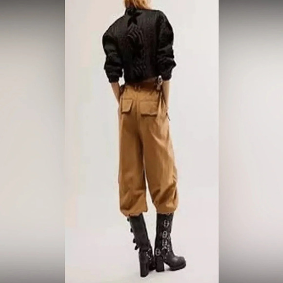 Free People Every Day's A Dream Tie Pants Bronze Combo - Picture 2 of 10